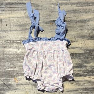 Blue and White Kids One Piece